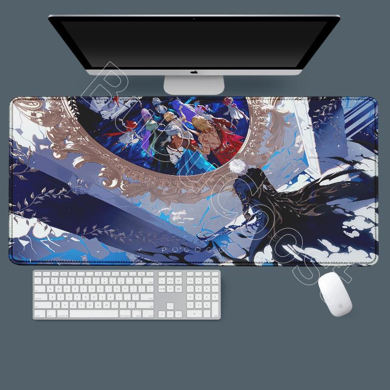 Large Rubber Keyboard Mats Honkai Star Rail Cyrene Castorice Lock Edge Mousepad Chrysos Heir Mouse Pad Game Computer Accessories