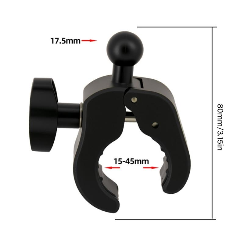360 Degree Rotatable Ball Grip Holder for Smartphones 4.5 to 7 Inches Open Design No Camera Block Universal for Vehicle