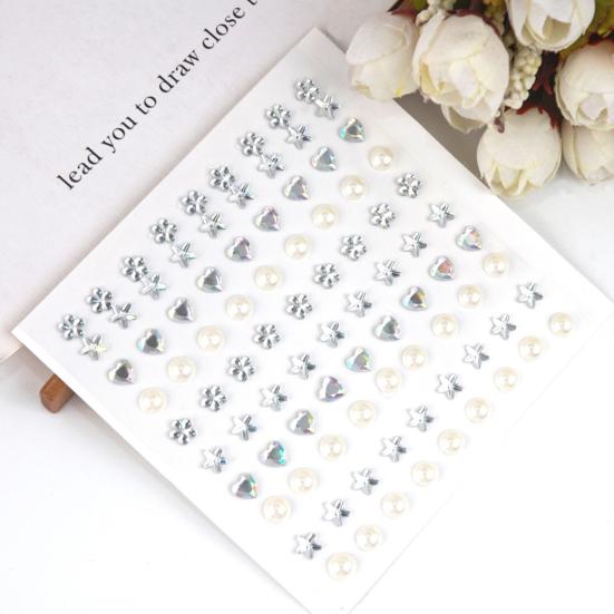 Colorful Rhinestone Stickers for DIY Crafts Star Moon Gem Stickers for Scrapbooking & Journaling Self-Adhesive Sparkling Gems for Card Making