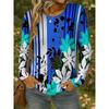 Flower Print Versatile Women's Top Casual Loose Long Sleeve Fashion Pullovers Long Sleeves Women’s