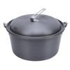 Outdoor Picnic Pot 5L Large Capacity Portable Camping Cookware Kit for Barbecue Cooking Boiling