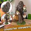 Wildman Holding Dwarf Decorative Resin Handicraft Display, Home Courtyard Design, Cute Wildman Jungle