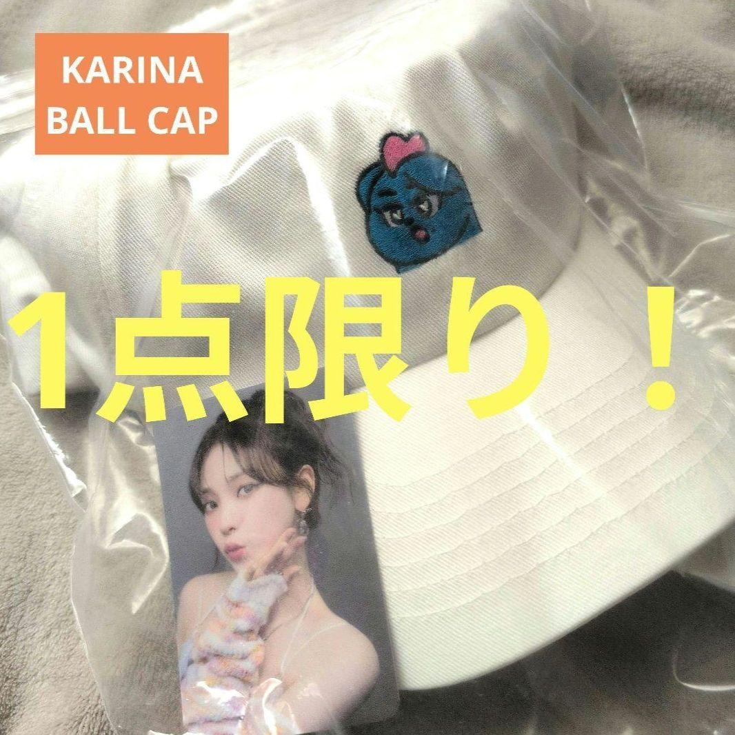 

[Б/У] Карта Карины в комплекте, кепка, potd aespa белая шляпа