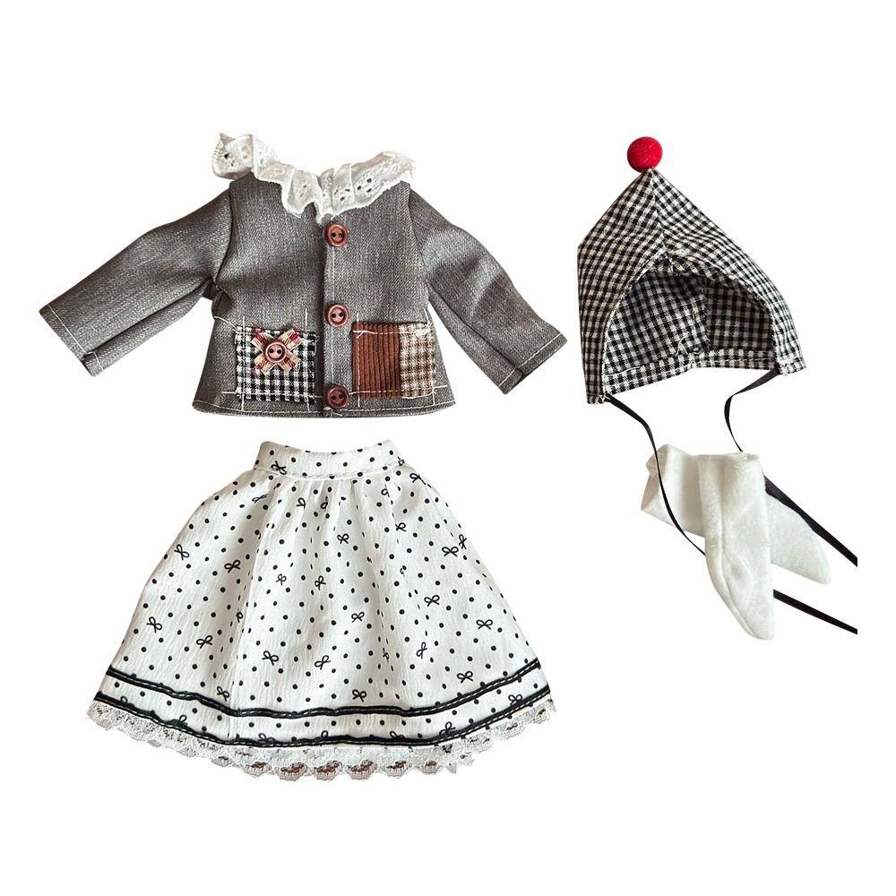 30cm Size Doll Casual Set 1/6 Scale Doll Clothes New Collection BJD Doll Dress  For Girls