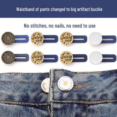 Adjustable Waist Button Tool: No Stitching, No Nails, Punch-Free Jeans Waist Adjustment Accessories