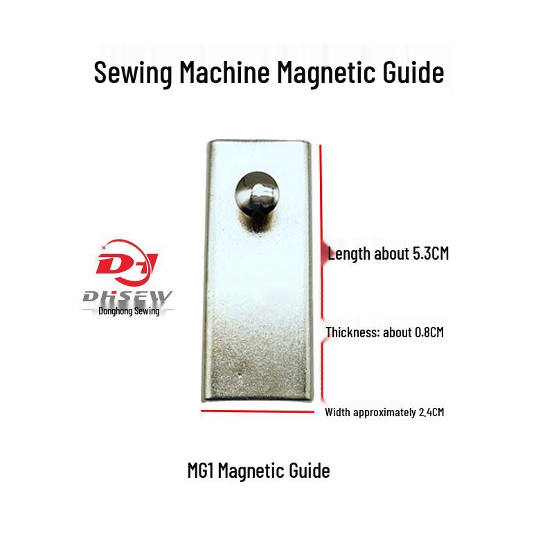 Multi-Size Magnetic Sewing Machine Edge Guide and Stop Fixture