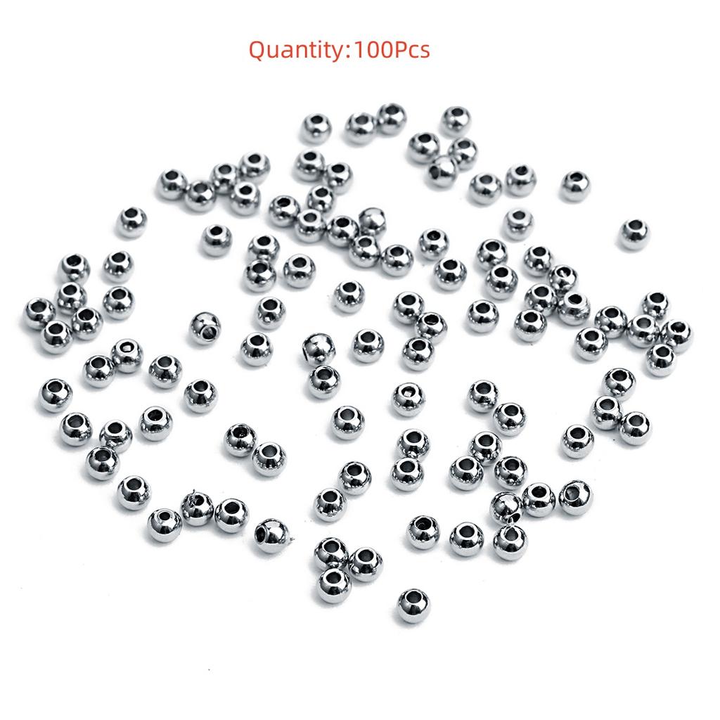 High Quality Stainless Steel Beads Square Round Wheel Shaped Loose Spaced Beads For DIY Charms Bracelet Jewelry Accessories