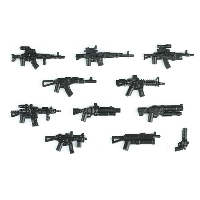 Modern Special Forces Figures Military Weapons Building Blocks Army Soldier City Police Multicolour AK Accessories Bricks Toys