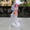BANDAI 25CM Rem Anime Figure Re:Zero kara Hajimeru Isekai Seikatsu Kawaii Ram Crystal Wedding Dress Model PVC Doll Toys