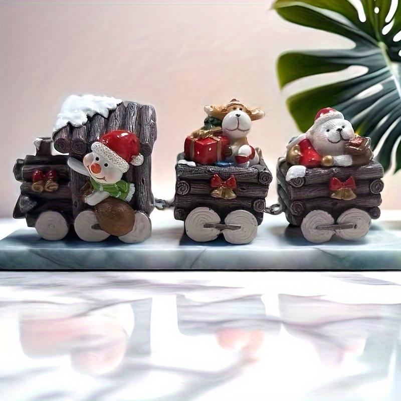 New Santa Claus Gift Decoration Resin Statue Ornament for Christmas Tree