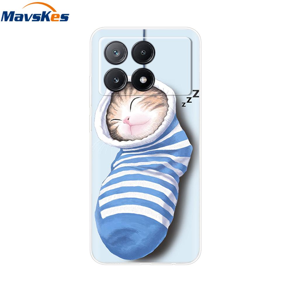 Für Xiaomi Poco X6 Pro Hülle Weiches TPU Silikon Handy Klare Abdeckung Für Xiaomi Poco X6 5G Hülle Bumper Pocox6 X 6 5G 2024 Funda Coque
