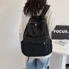 Schoolbag1011 New denim simple backpack male retro Japanese ins student class schoolbag Korean casual backpack male
