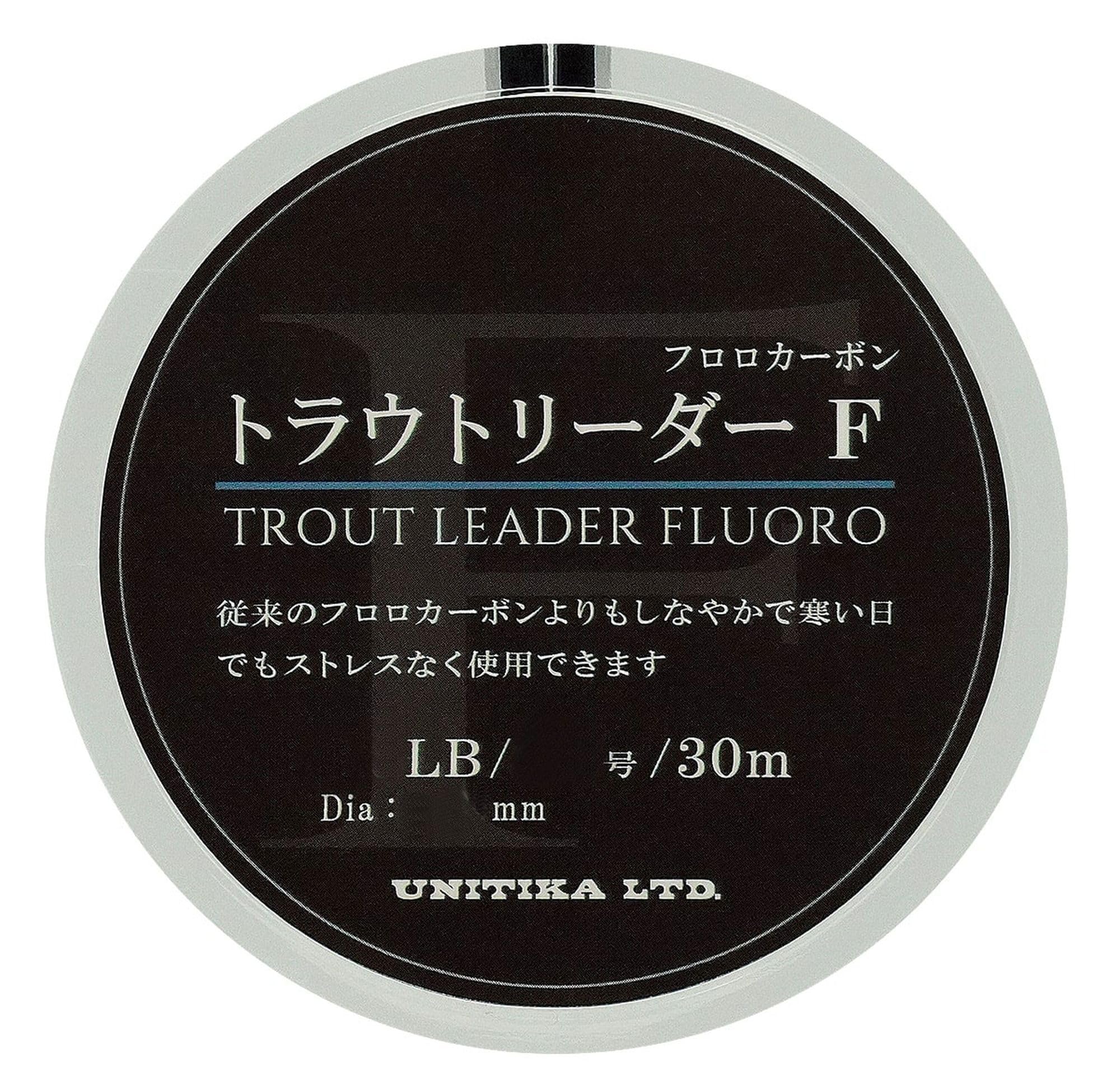 UNITIKA Trout Leader F LEADER 30m Clear (TROUT FLUORO) 2.5LB (0.6)