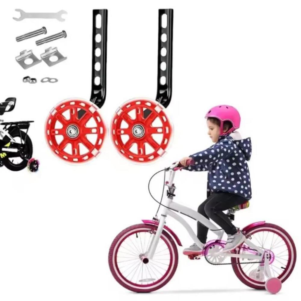 1Pair 12-20 Inch Professional Training Wheels Heavy Duty Wear Resistant Auxiliary Bike Stabiliser