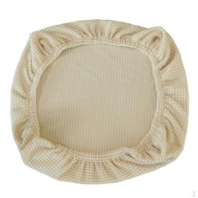 Stretch Non Slip Kitchen Dinner Seat Slipcovers Covers - Beige