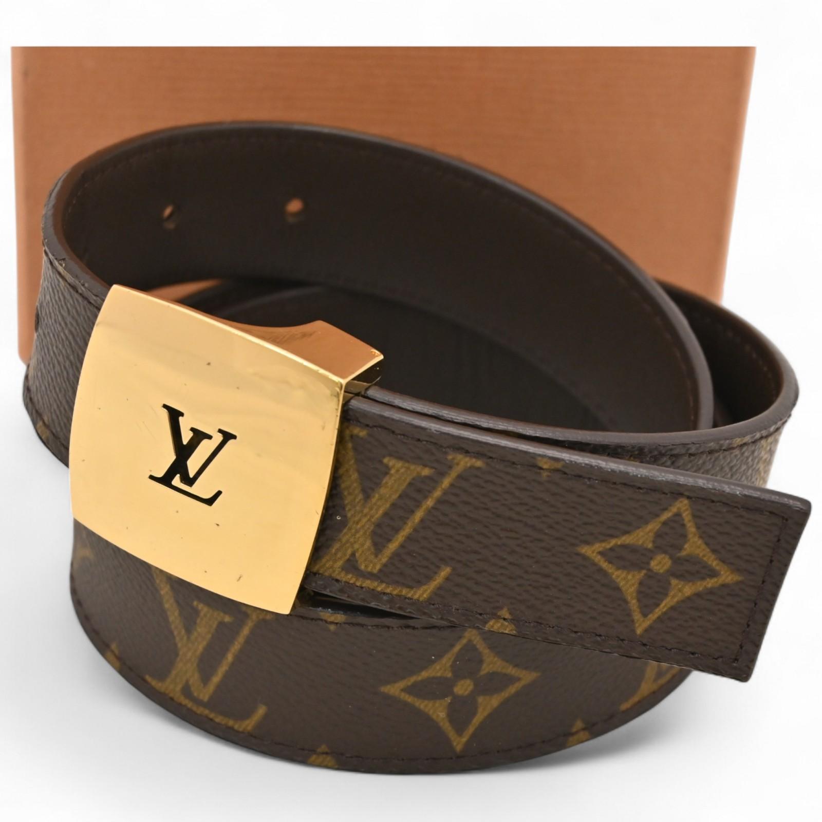 

Оригінал LOUIS VUITTON Monogram Ceinture Carre Ремінь 90/36 lv3325bb