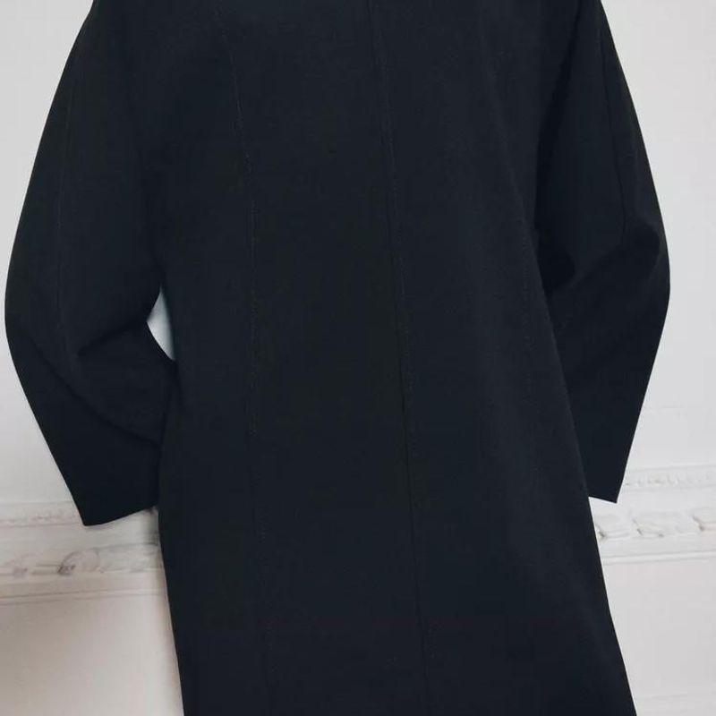 Fall and Winter New Women's Clothing Fashion Wind Loose Round Neck Long Sleeves Elegant Mini Short Dress 3736262