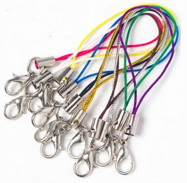 Custom Hot Selling Colorful Wear-Resistant Strap Short Rope Lobster Clasp Lanyard Creative Lanyard Keychain