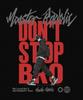 MONSTER REPUBLIC Don'T Stop Bro Red T-Shirt Black_9166