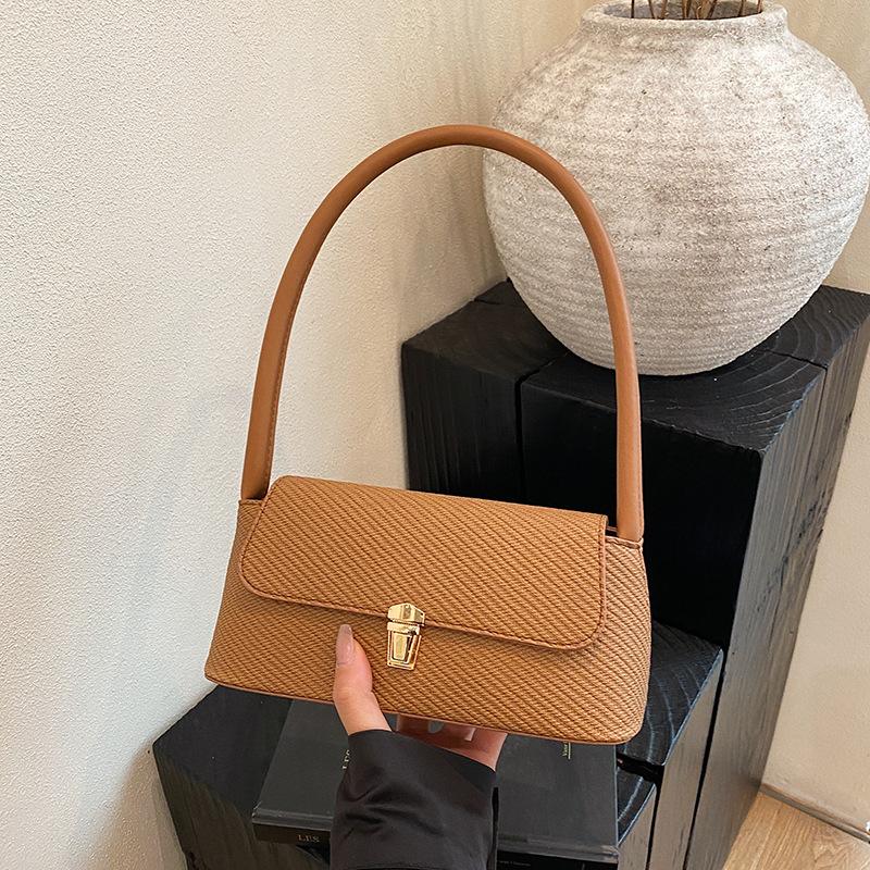 

Ретро мода простая наплечная сумка новая повседневная портативная сумка подмышку дорожная универсальная женская сумка коричневый