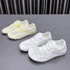 Mesh Forrest Gump Shoes Women's 2025 Summer New Versatile Hollow Breathable Lace-up Thick-soled Thin Casual Sports Shoes Tide