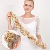 Natural Women's Hair Bun Elastic Chignon Hair Extensions For Extended Hair Bands Long Curly Blonde Chignon Cheveux