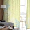Plant Leaves Flower Branches Minimalist Voile Sheer Curtains Living Room Window Tulle Curtain Kitchen Bedroom Drapes Home Decor
