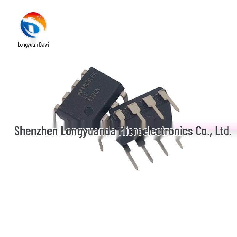 LF412CN Dual Op Amp IC Chip, DIP-8, Brand New