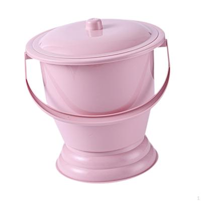 Chamber Pot Toilet Household Potty Bucket Spittoon Urinal with Lid for Female Male Kids Adults