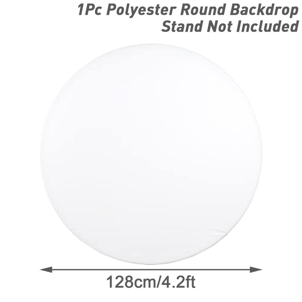 Pure White Circular Background Cloth Wedding Birthday Party Decoraion Baby Shower Wedding Party Supplies Round Backdrop Cloth