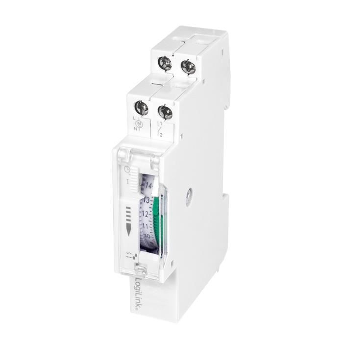 Minuteur - LogiLink - ET0009 - Programmateur Journalier/hebdomadaire - IP20 - Blanc