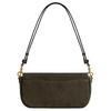 COACH Cow Leather Shoulder Bag Medium Women's Olive Green CCD07-B4OL