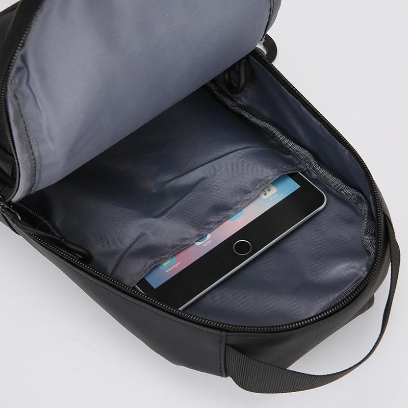 Bolso Cruzado de Color Sólido para Hombre Bolso de Hombro Oxford Bolso de Pecho de Gran Capacidad