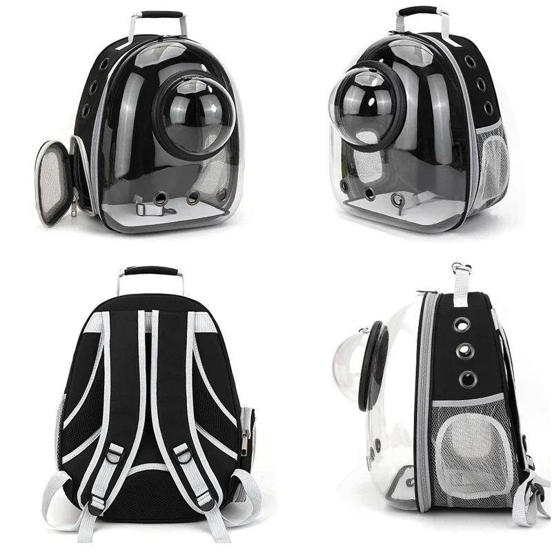 backpackTransparent Breathable Portable Space Capsule Pet Carrier Backpack for Dog Cat Carrying Transport Bag