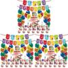 Lebendiges Numberblocks-Thema Luftballon-Wimpelgirlande-Set Für Fröhliche Partydekorationen Und Zubehör