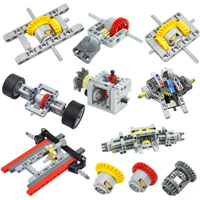 MOC Technischer Differential Bausteine Mechanische Differentialgetriebe Spielzeug High-Tech Teil 6573 62821 65414 Selbstsperrender Stein