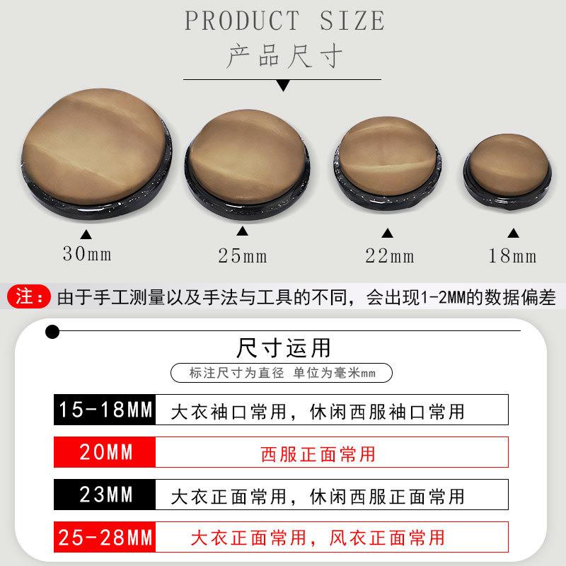 Nasture Metalic pentru Palton Cusut Manual Nasture Plat Palton Decorativ pentru Bărbați și Femei Costum Cămașă Haine Versatil Nasture Rotund