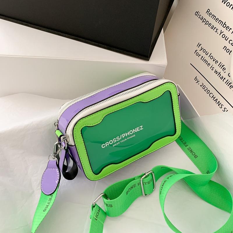 Summer transparent casual small bag women's new oblique span shoulder versatile fashion jelly bag small square bag