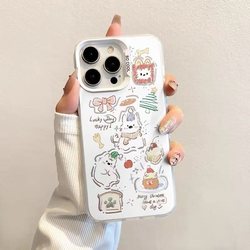 The New Japanese and Korean Desserts Are Suitable for Iphone17 Mobile Phone Case Apple 15promax/14 Anti-drop 13pro16 Cute