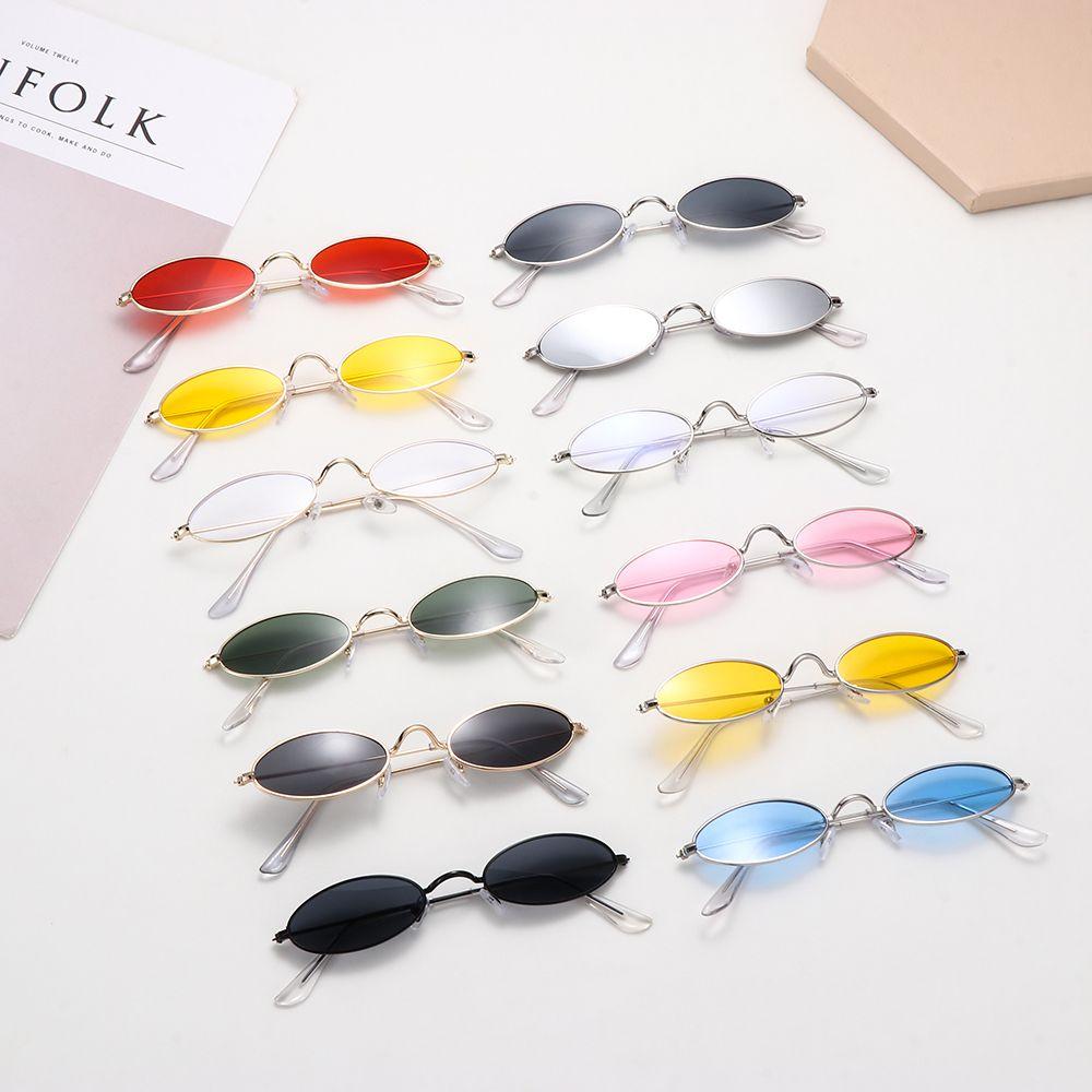 Summer Men and Women Small Frame Oval Sunglasses Sun Glasses Vintage Shades Eyeglasses