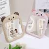 Cartoon Desktop Mirror Women Girls Makeup Mirrors Dormitory Dressing Mirror Gift