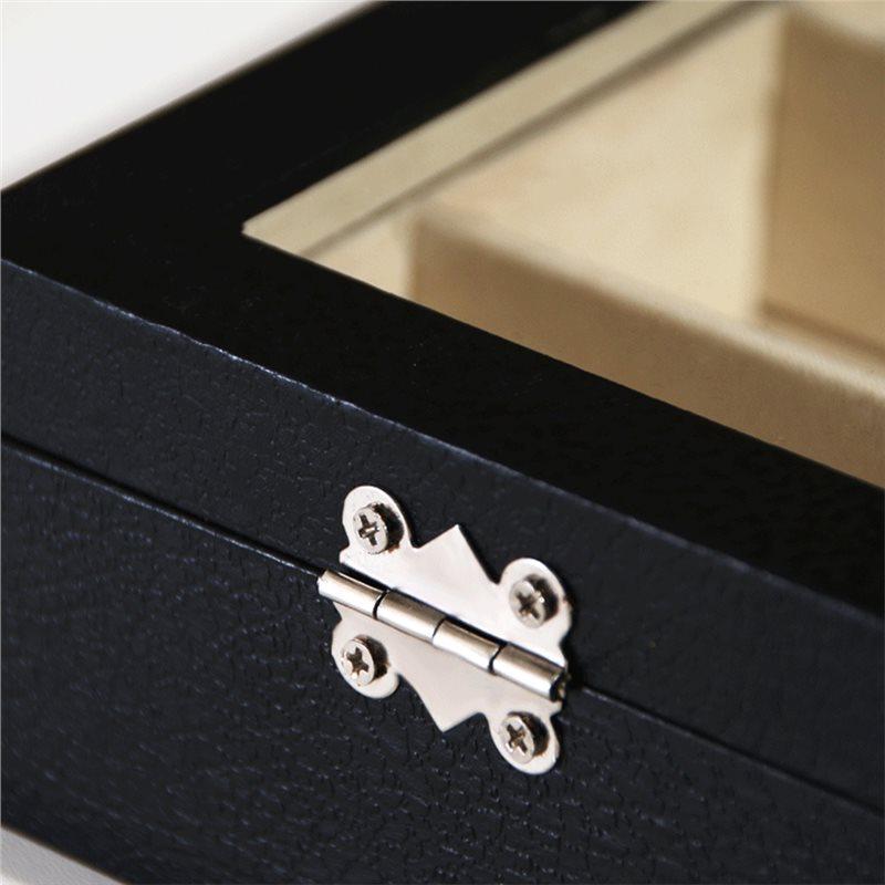 ABBP-Sunglasses Organizer, Drawer-Style, 8 Compartments, With Transparent Flip Lid-Stylish Eyewear Storage Case Eyeglass