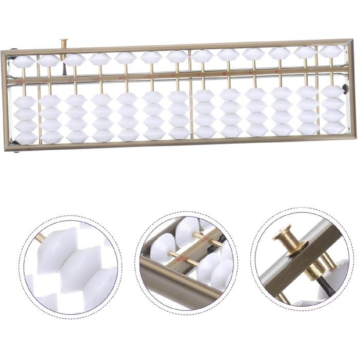 NUOBESTY 2 шт. Счеты Детские Обучающие для Малыша Белый Алюминиевый Сплав