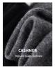 Women's Versatile Autumn V-Neck Color Block Cashmere Knit Sweater - Faux Two-Piece Loose Top