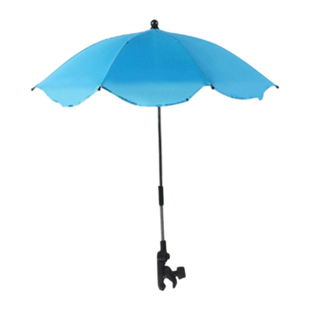 Beach Chair Umbrella with Adjustable Clamp Flexible for Garden Pool Backyard