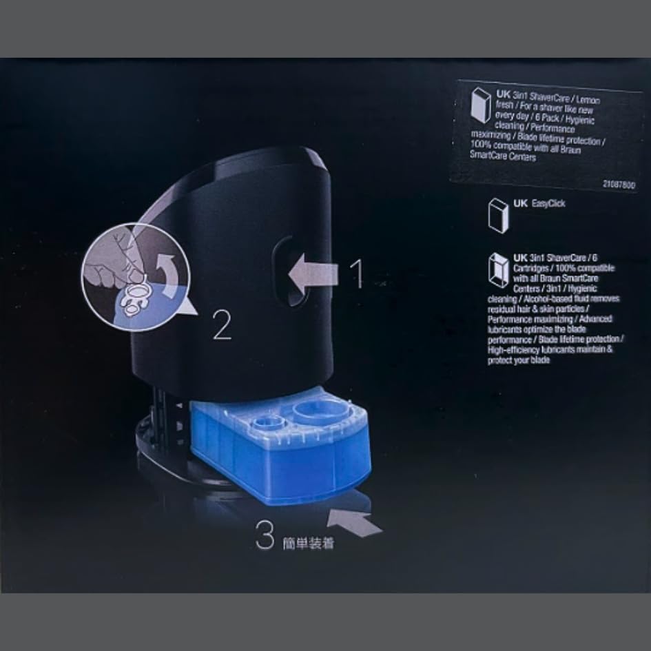 BRAUN Cleaning Liquid Cartridge x 4 CCR4 Genuine Product Fresh Lemon Scent BRAUN [Activity Official]