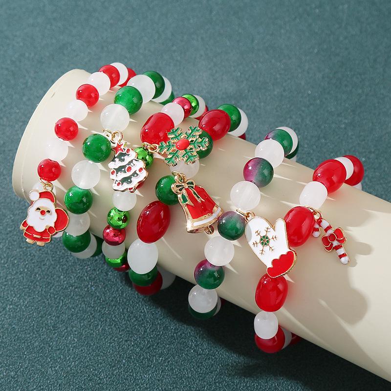 Christmas Style Crystal Beaded Women's Bracelet