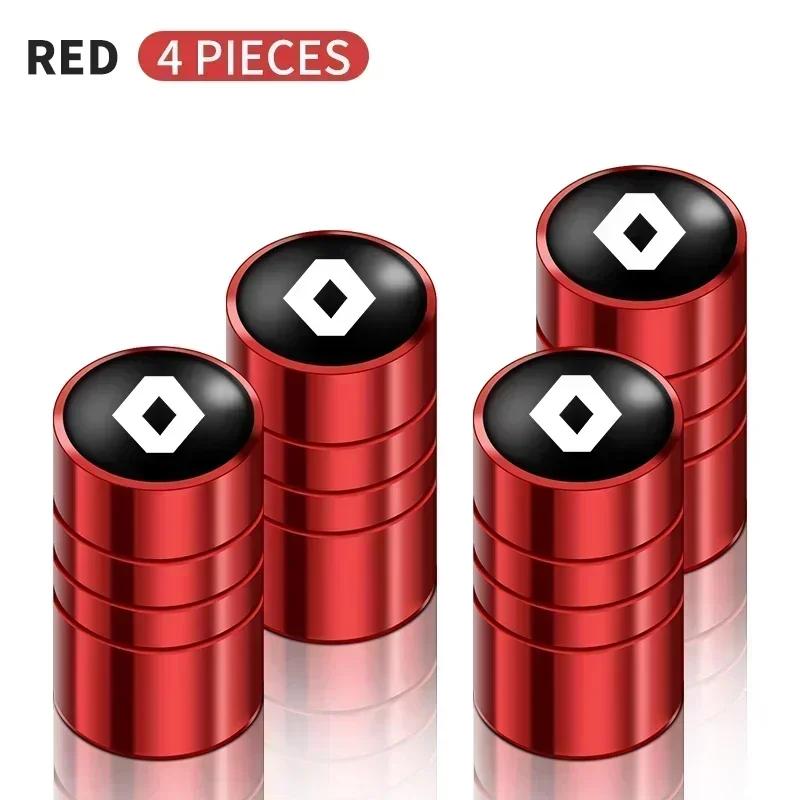 Interior Stickers 4pcs Car Wheel Tire Valve Rim Stem Cover Airdust Waterproof Cap For Renault Megane 3 2 Clio 4 Duster Captur Lo