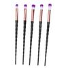 10pcs Soft Hair Makeup Brush Eyeshadow Cosmetic Brush with Spiral Handle Makeup Tool