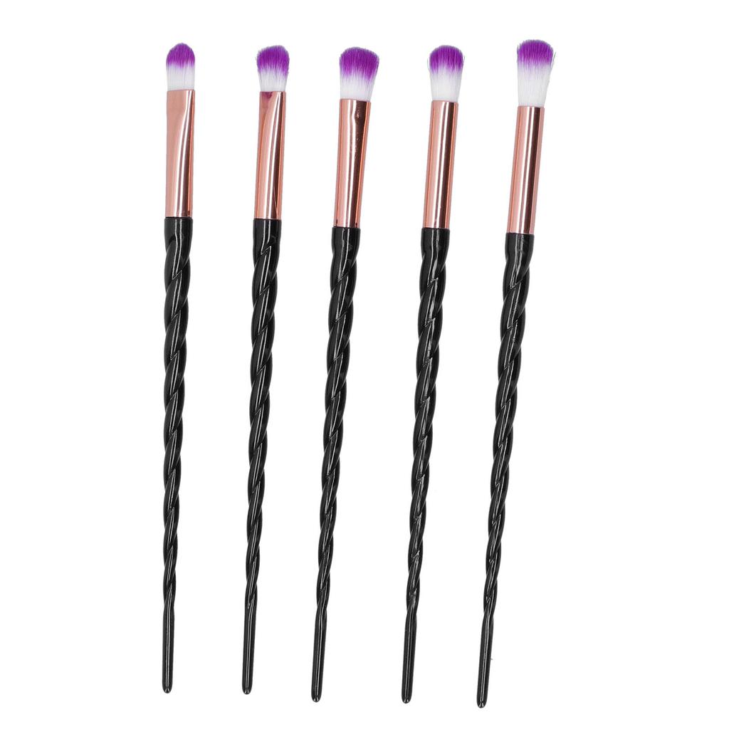 10pcs Soft Hair Makeup Brush Eyeshadow Cosmetic Brush with Spiral Handle Makeup Tool